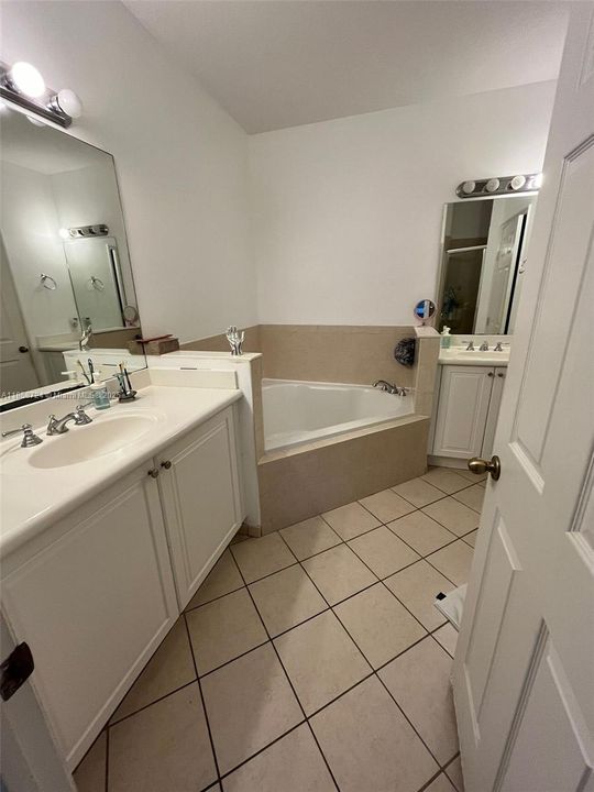 MASTER BATH, SHOWER AND TUBE