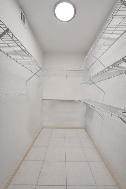 Guest room walk in closet