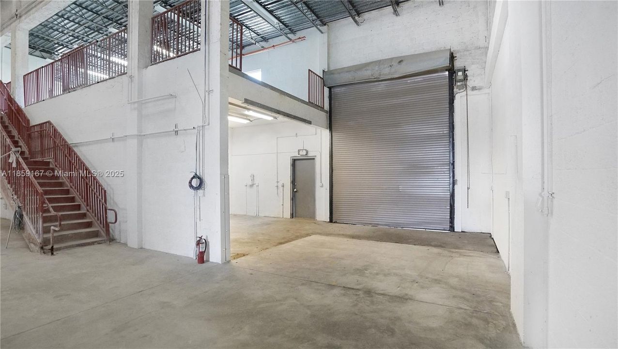Overhead drive-in door.
