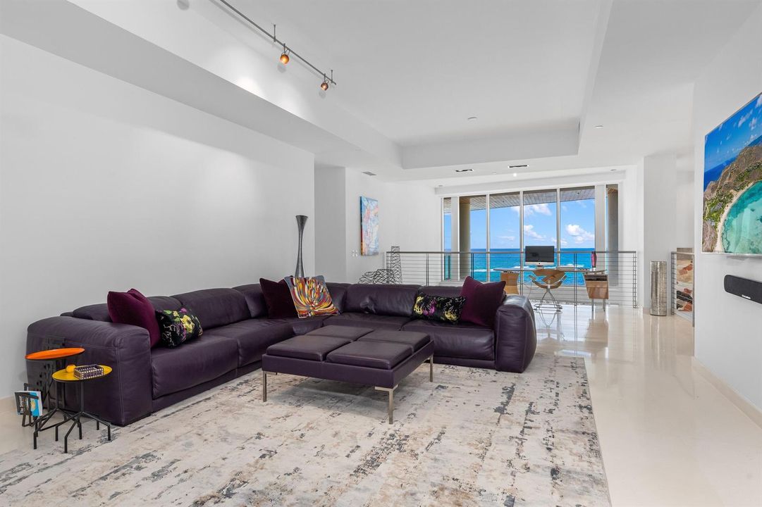 Upstairs living area