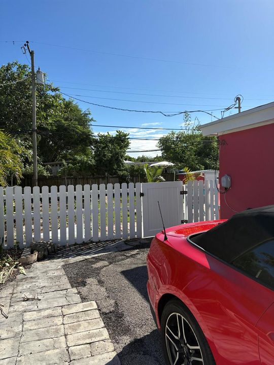 Gated Rear Yard