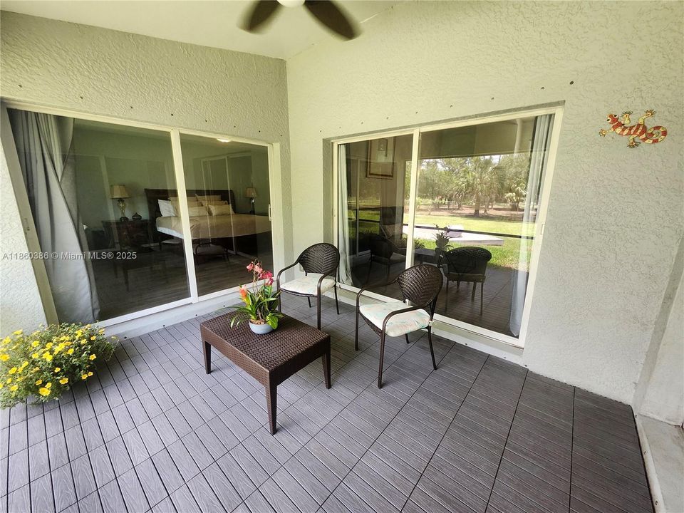 This Beautiful lanai is perfect for sipping your morning coffee and enjoying the view.