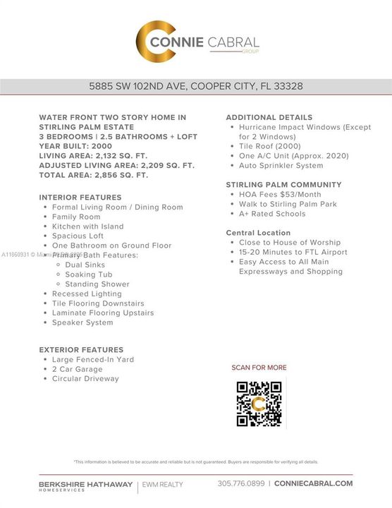 На продажу: $749,000 (3 спален, 2 ванн, 2132 Квадратных фут)