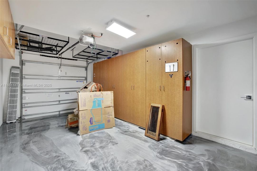 Polished concrete garage