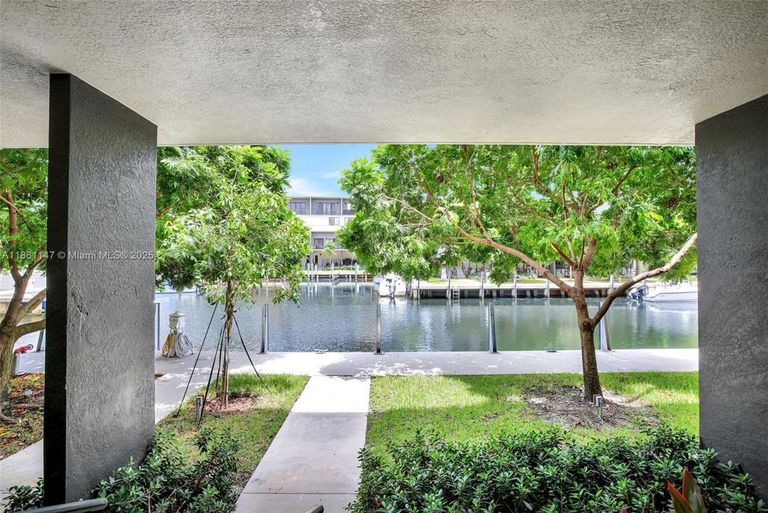 Patio overlooking Marina