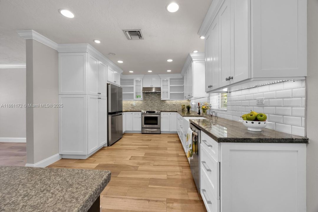 Cabinets to the ceiling