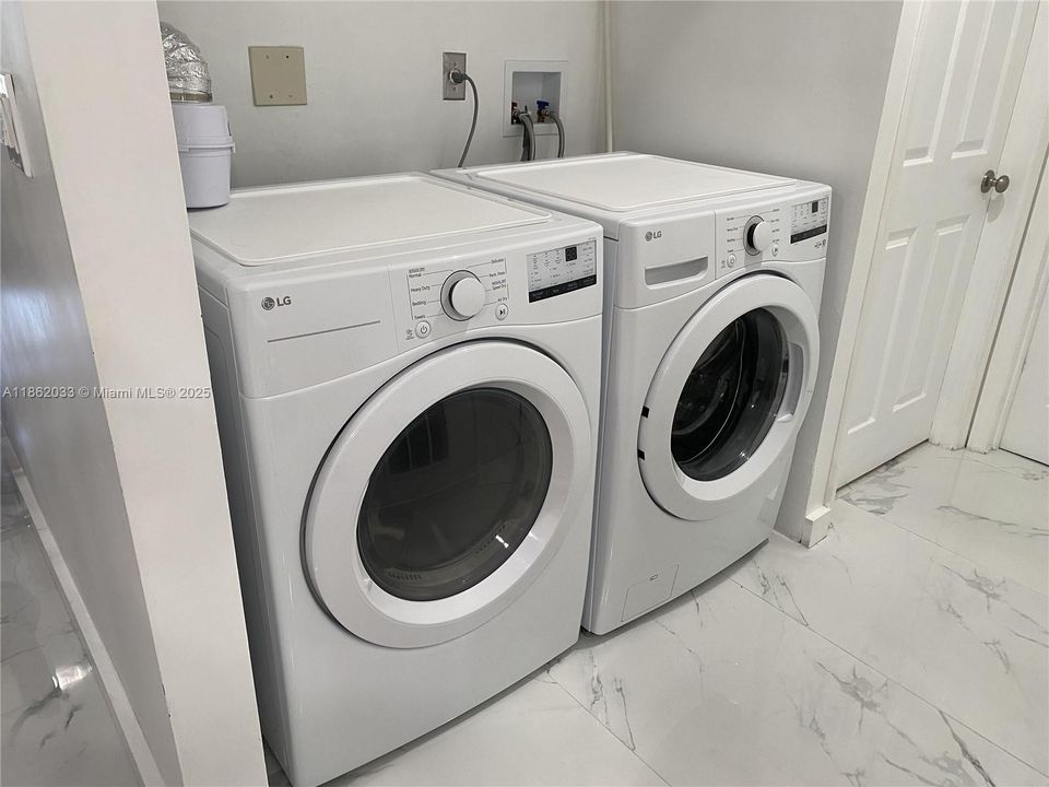 LG front load washer and dryer