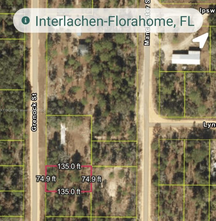 На продажу: $9,910 (0.23 acres)