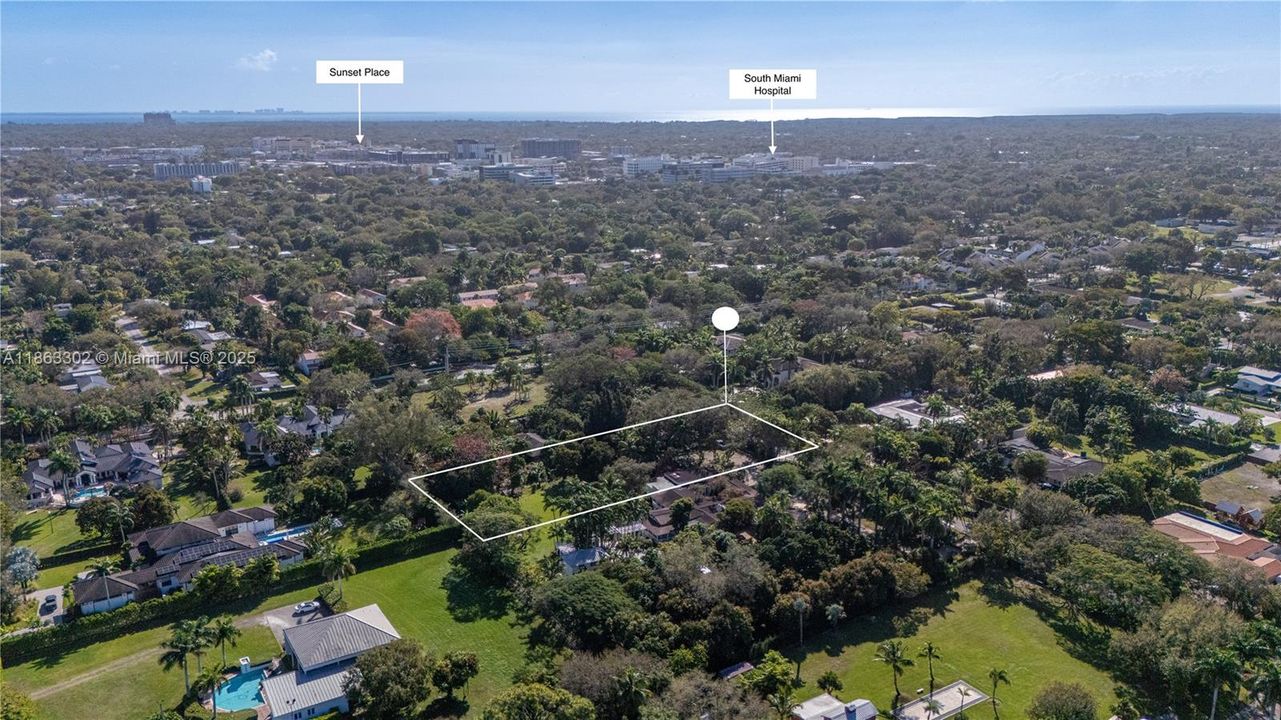 Aerial view - Looking East, South East