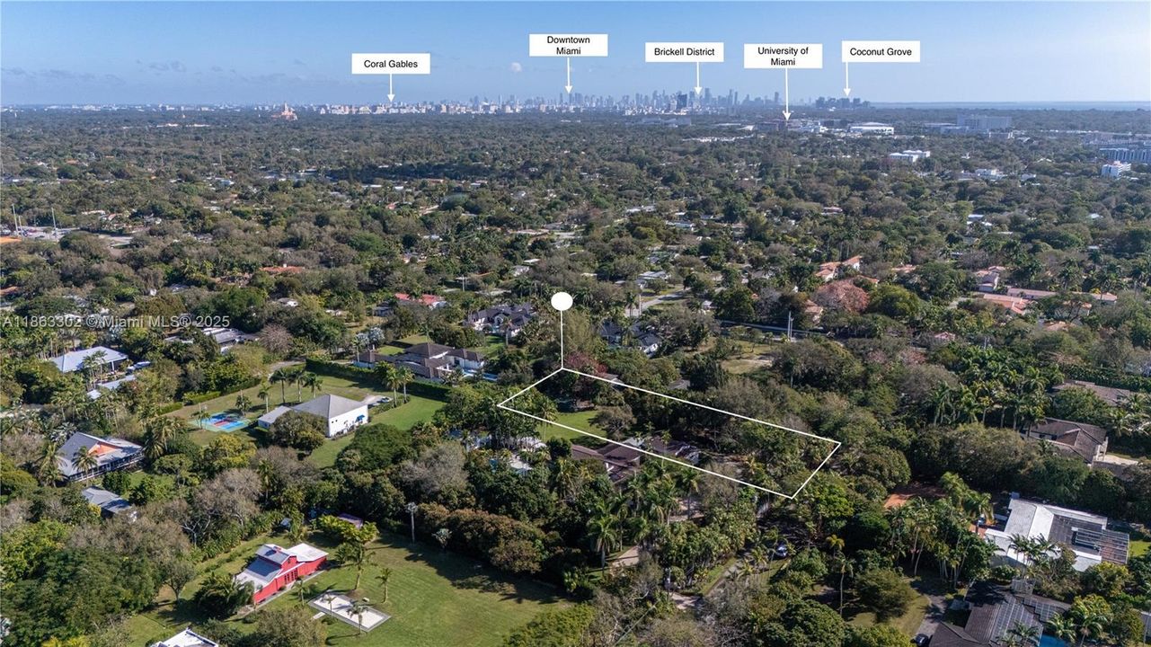 Aerial view - Looking East, North East