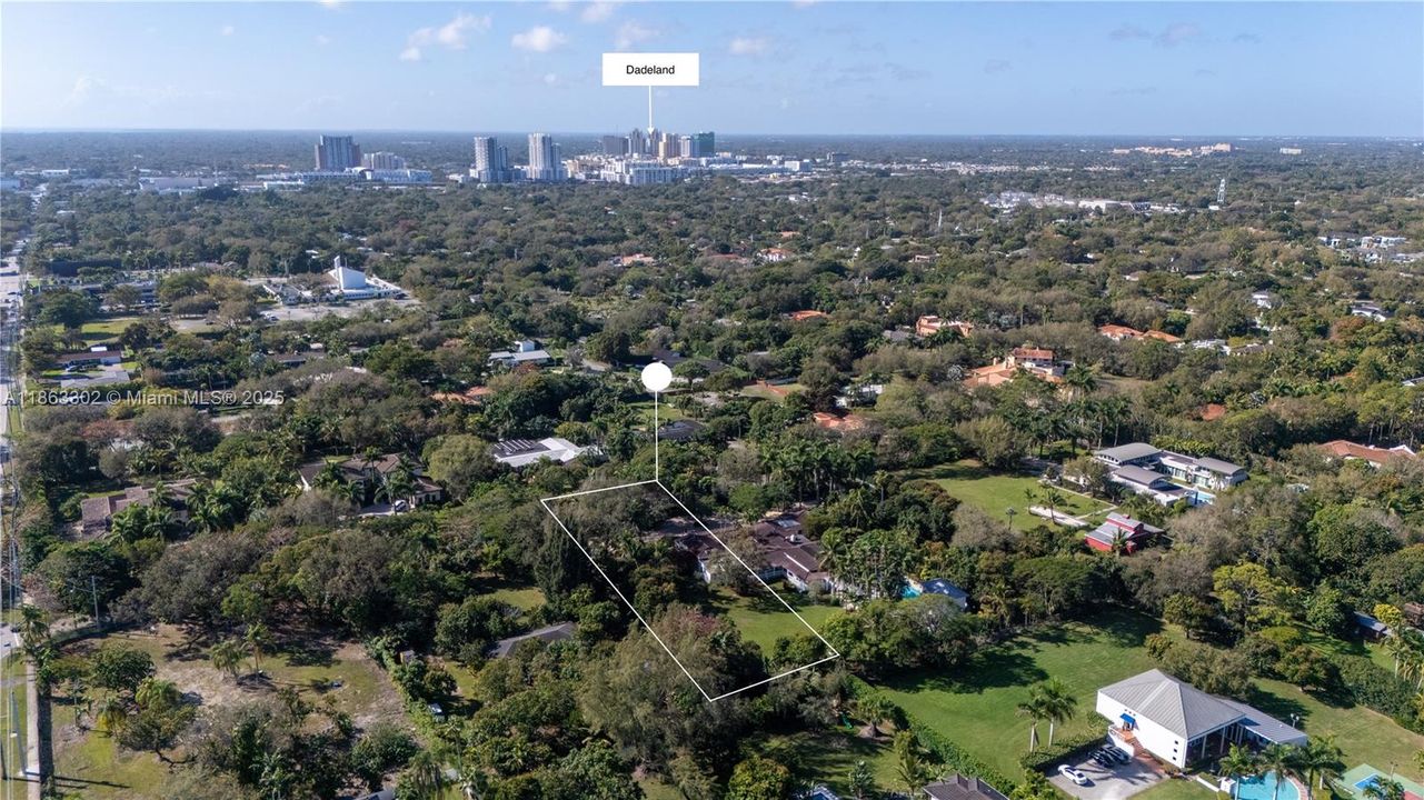 Aerial view - looking South