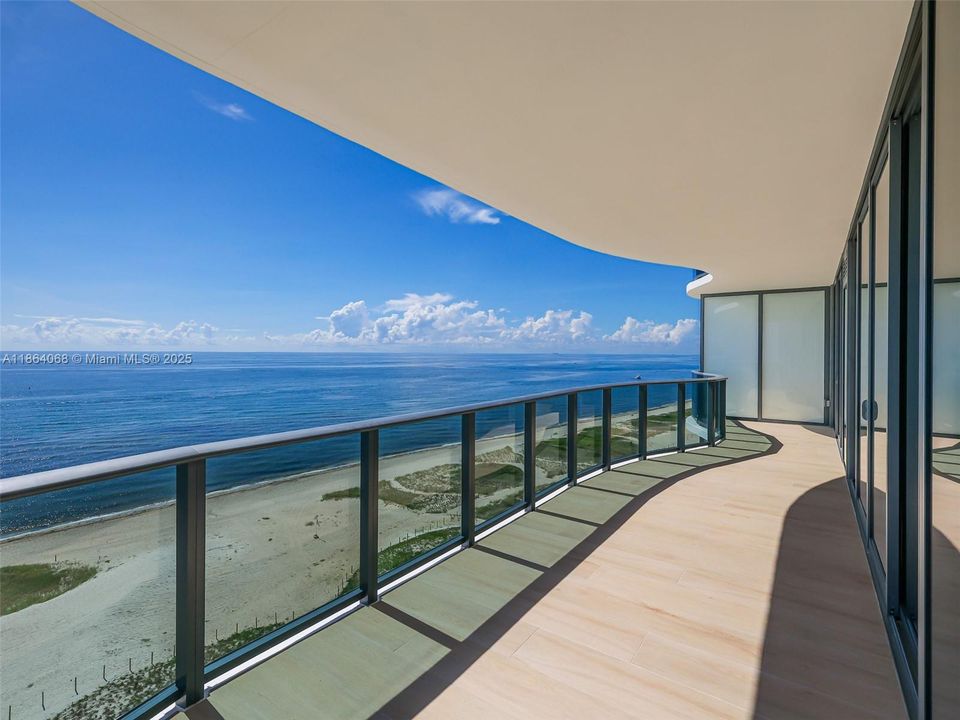 Wrap around balcony oceanfront NE corner