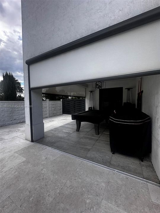 Entertainment area pool table