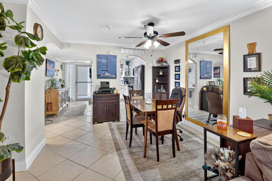 View from Dining Rm to Kitchen