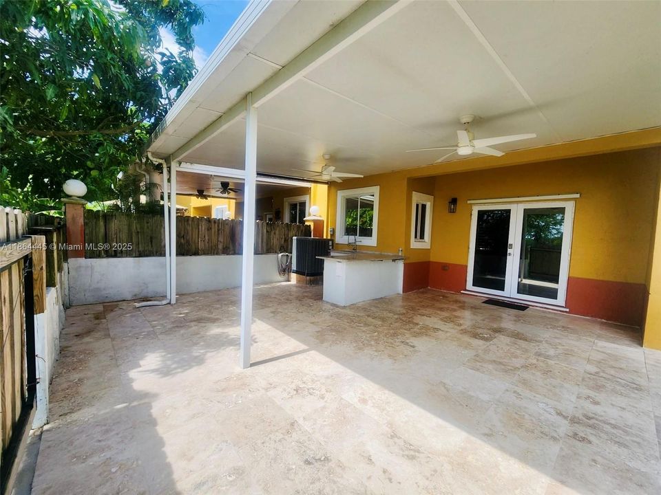 Backyard with Wet Bar