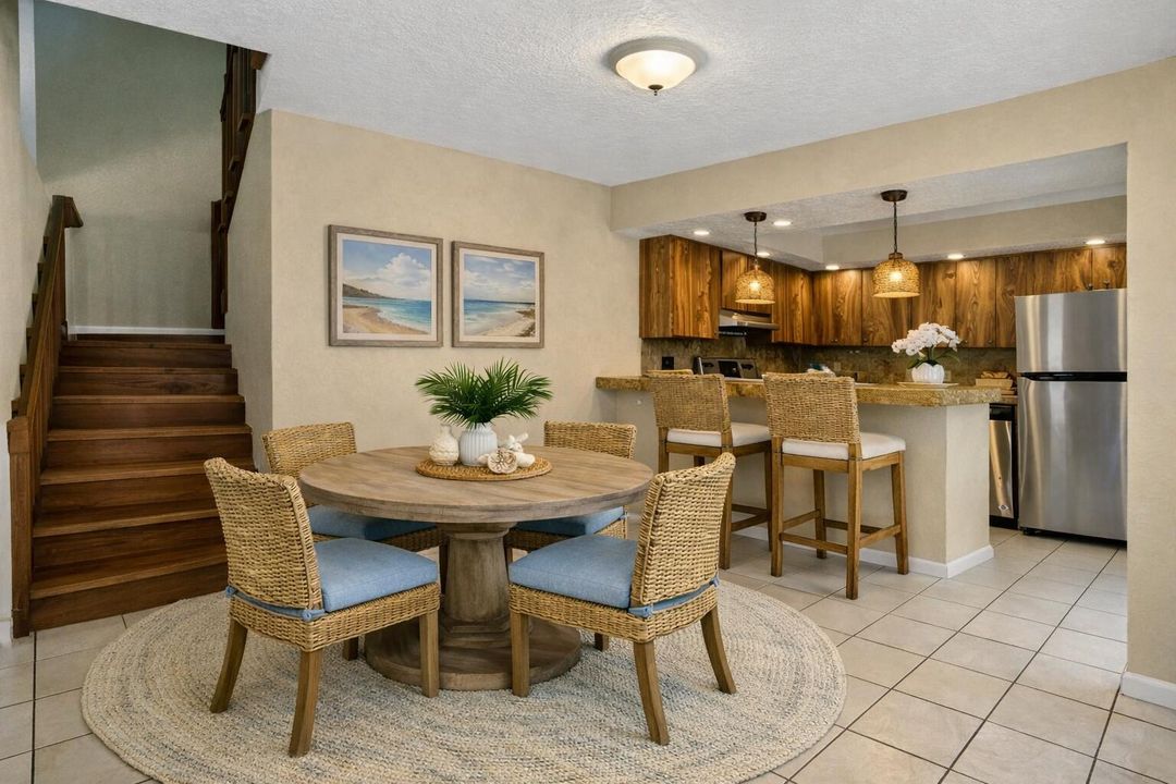 kitchen dining space - staged 2