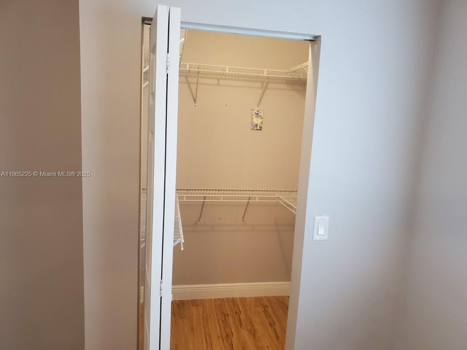 Primary walk in closet