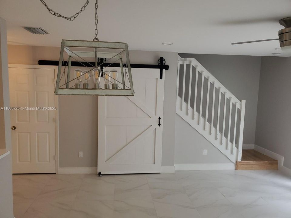 Beautiful Barn Door, closet