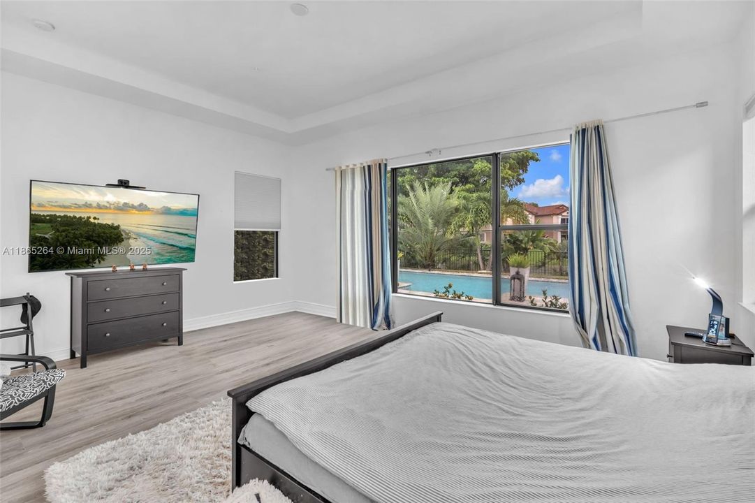 Master Bedroom with Ceramic (Wood) Tiles