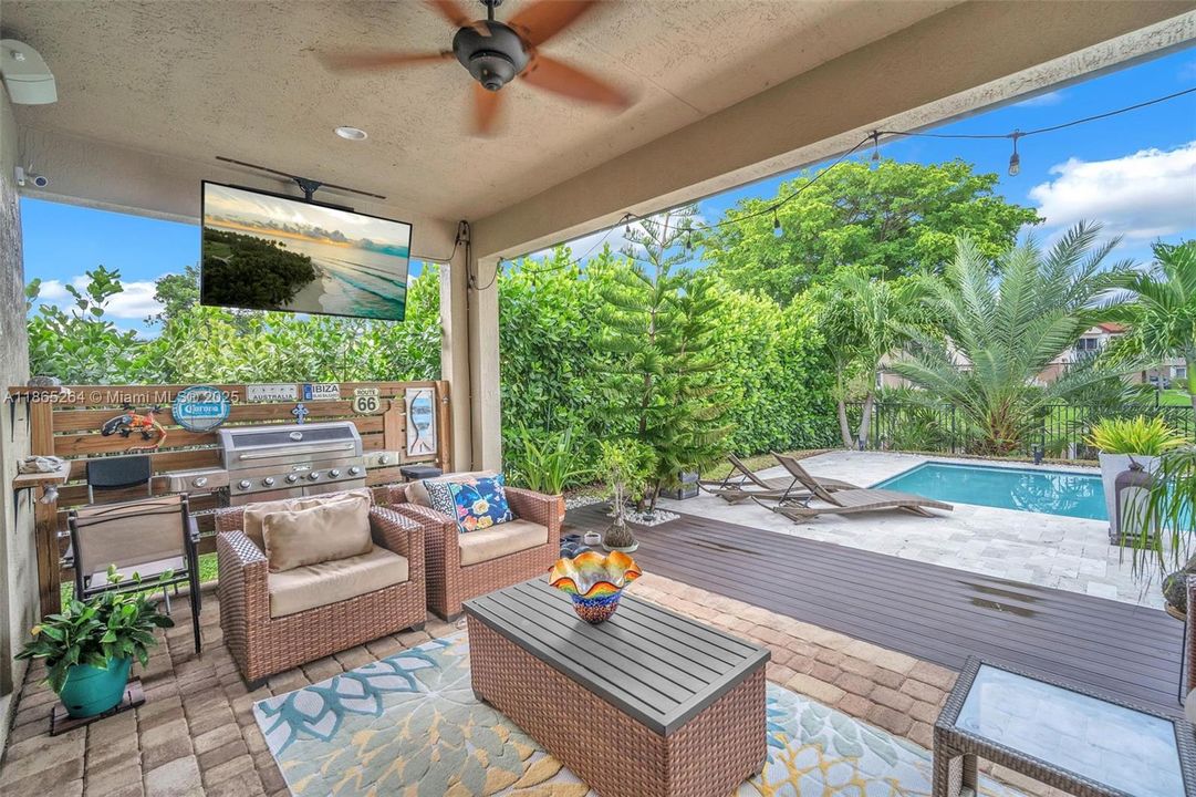 Lanai with Summer Kitchen