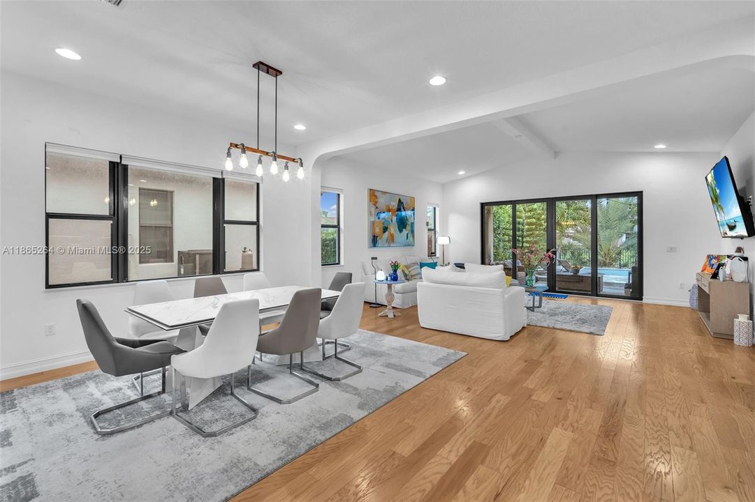 Open Concept Dining/Living Area