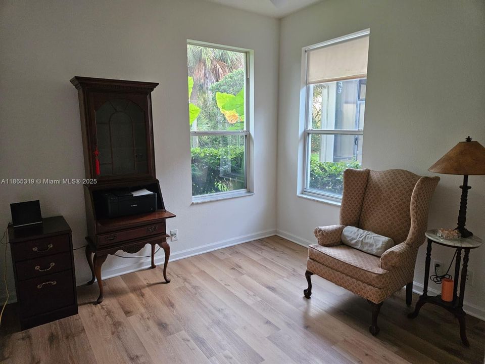 Third bedroom/office with closet built-ins