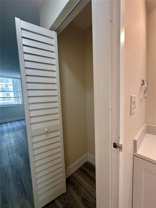 additional closet , new door.