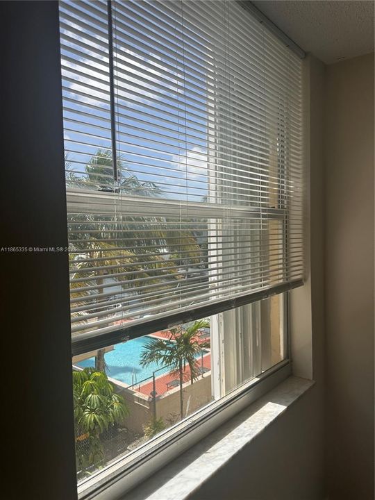 Master Bedroom with accordion shutters