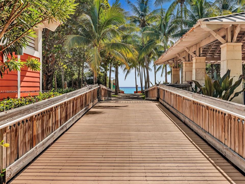 Beach Entrance one block away from the unit