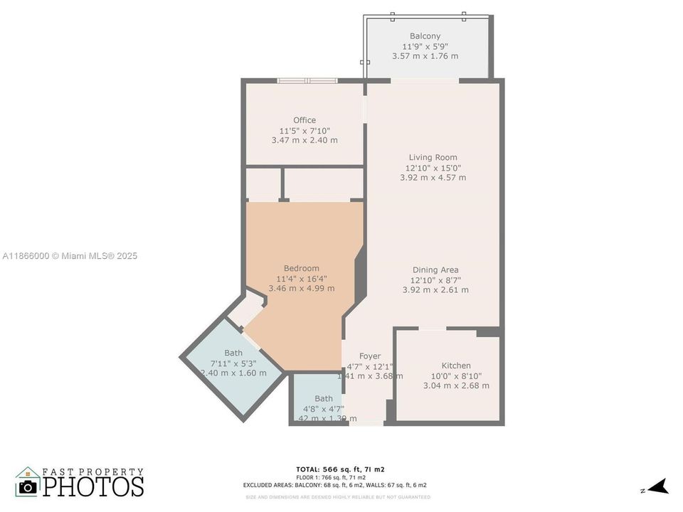 待售: $199,000 (1 贝兹, 1 浴室, 766 平方英尺)