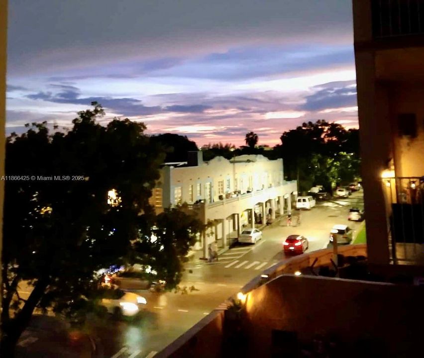 West view from balcony