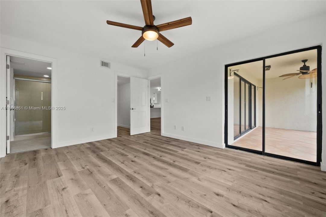 Primary bedroom with Ensuite Bath and Walk in Closet