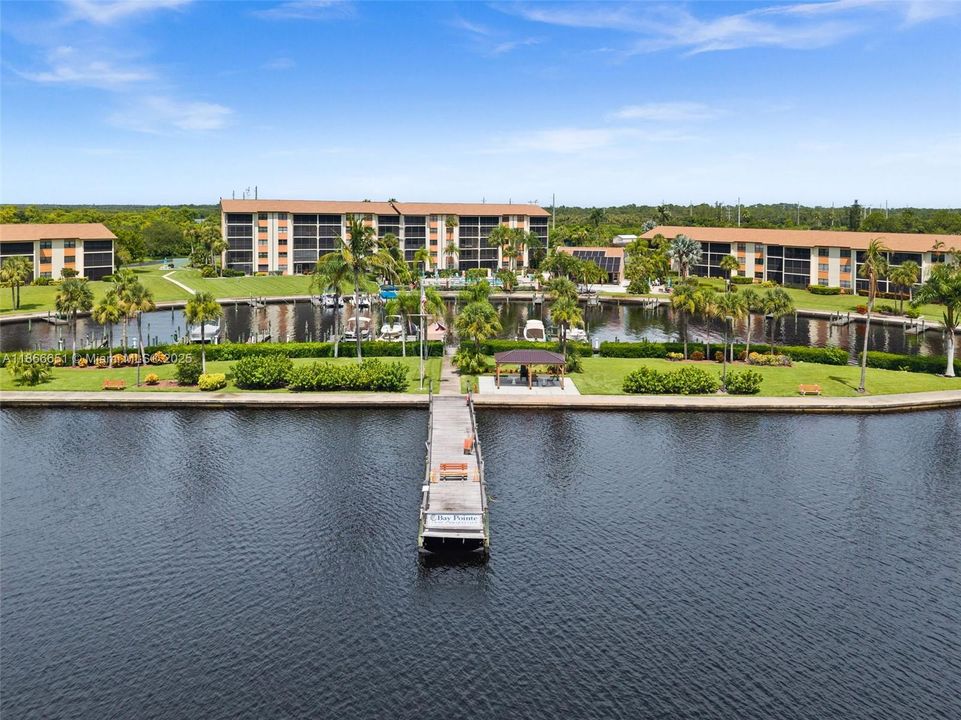 Long Fishing Pier into the River