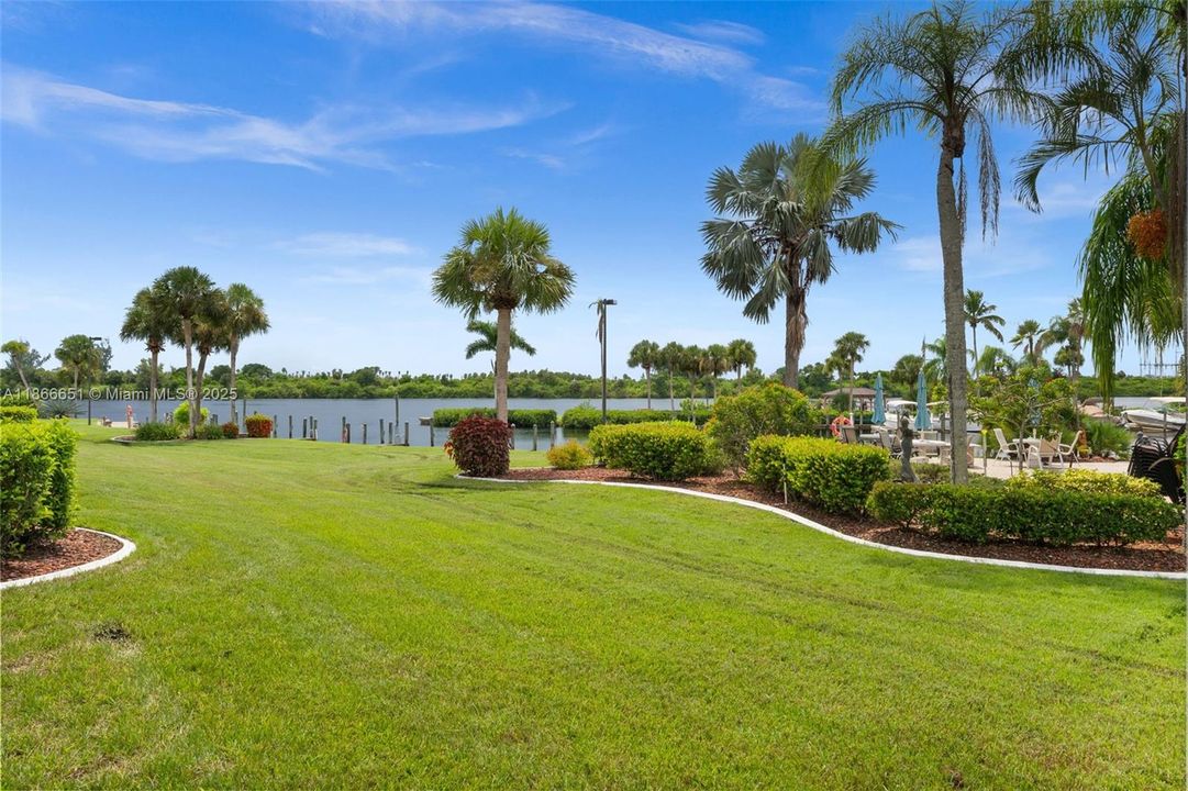 Looking toward the water