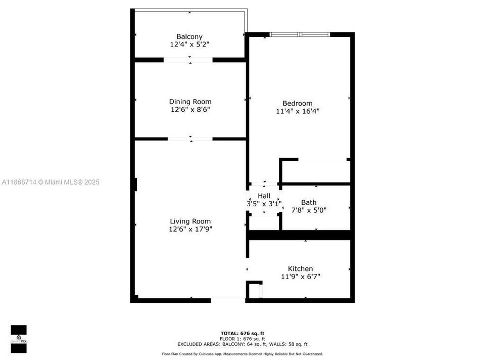 Active With Contract: $185,000 (1 beds, 1 baths, 710 Square Feet)