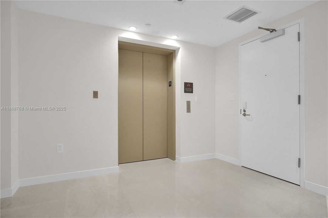 Private Elevator Entry - Opening Directly into Residence