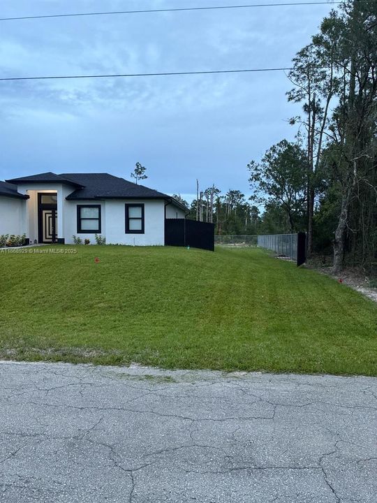 Side view - front of home