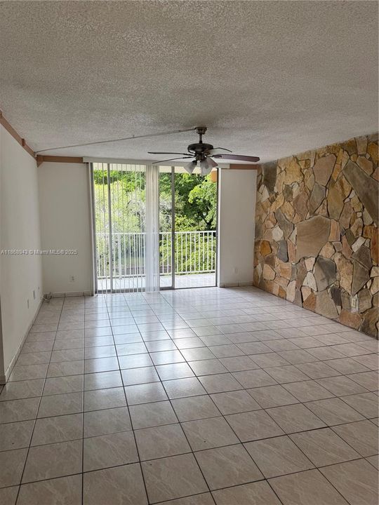 open-concept living/dinner area