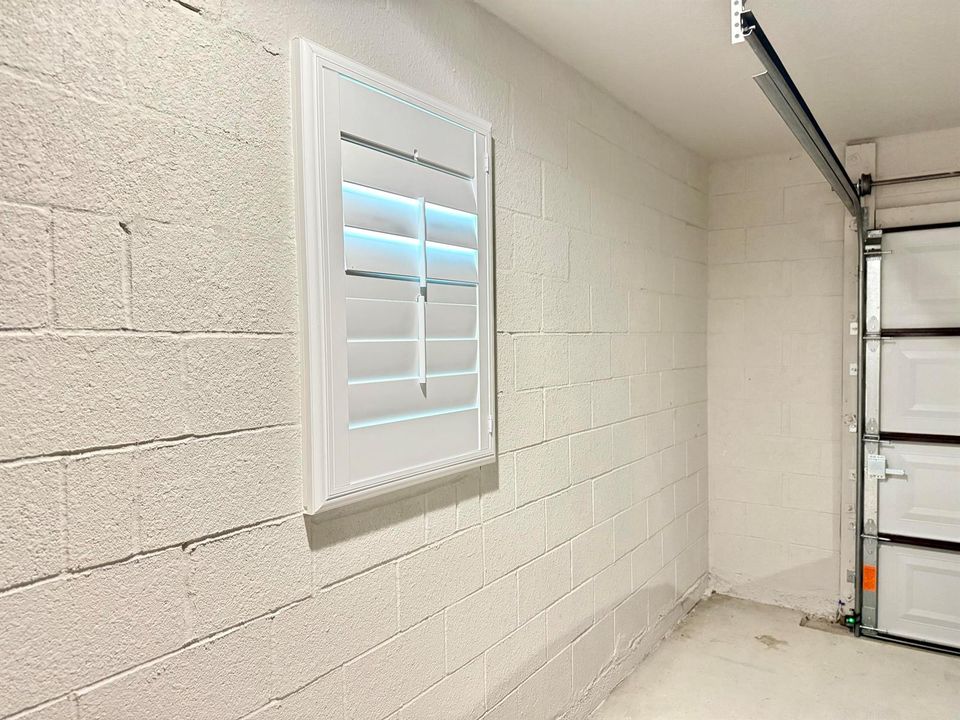 Garage Window Plantation Shutters