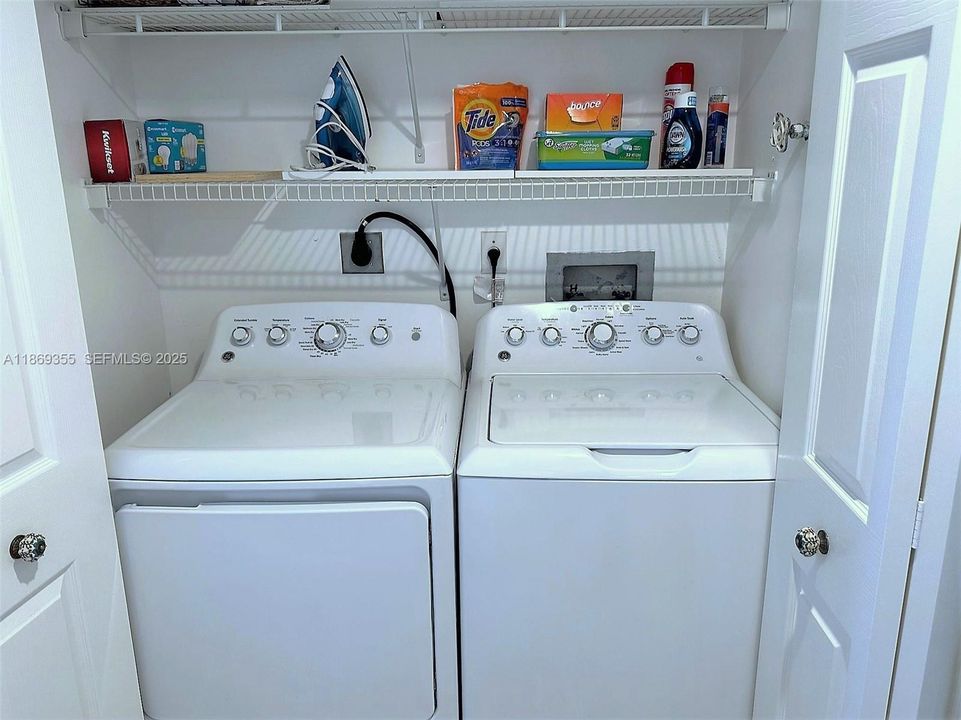 Full size washer and dryer