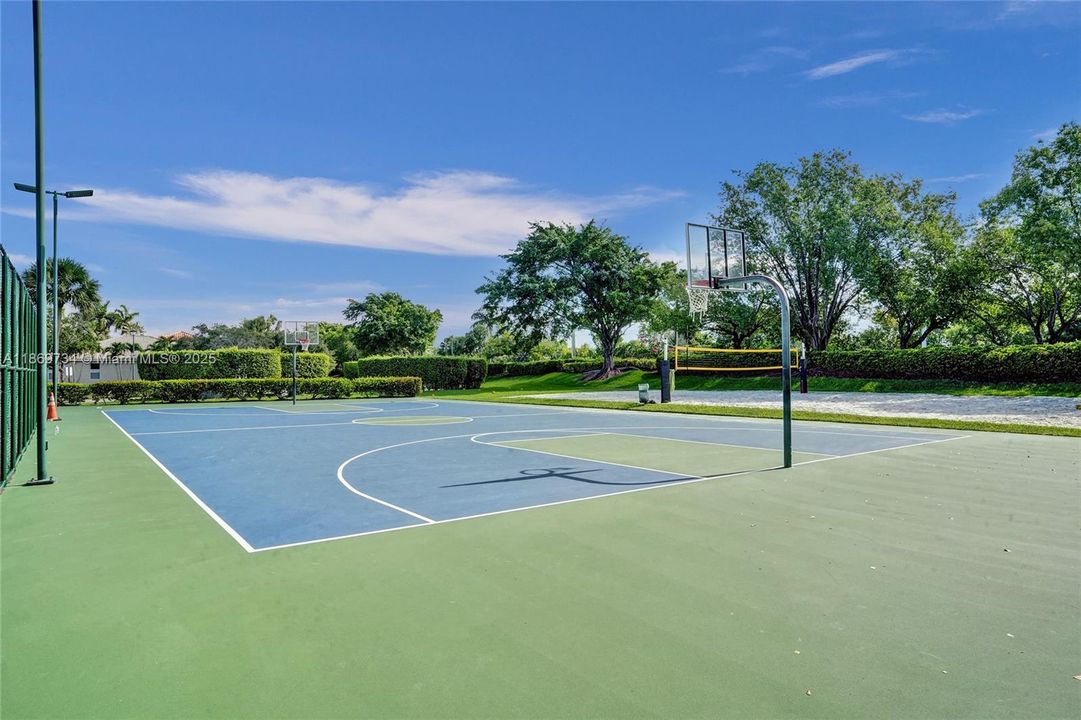 Community basketball court
