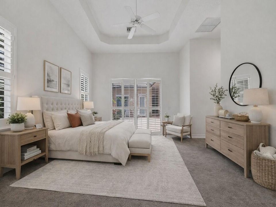 MAIN BEDROOM STAGED