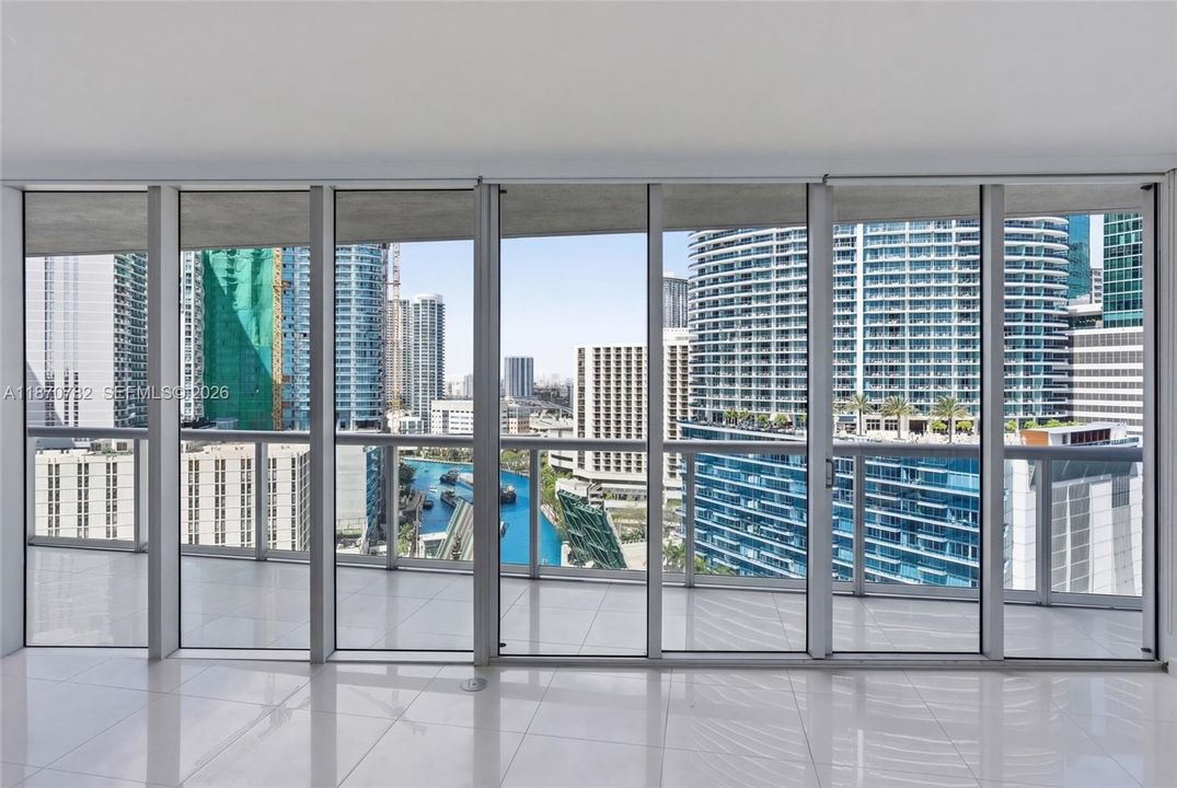 Floor to ceiling glass!