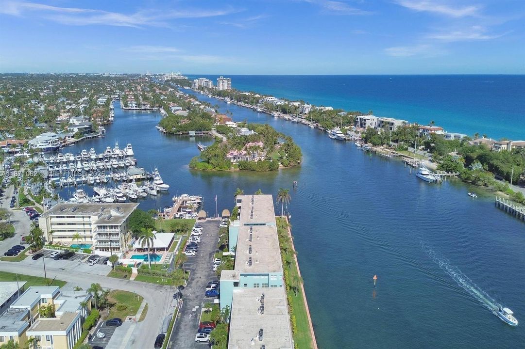 Lighthouse Colony on the Intracoastal Waterway and the Lighthouse Point Marina.