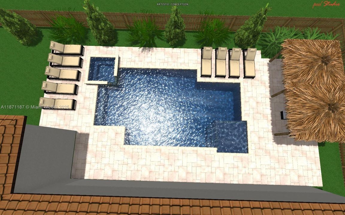 Artistic Conception - Pool - Backyard