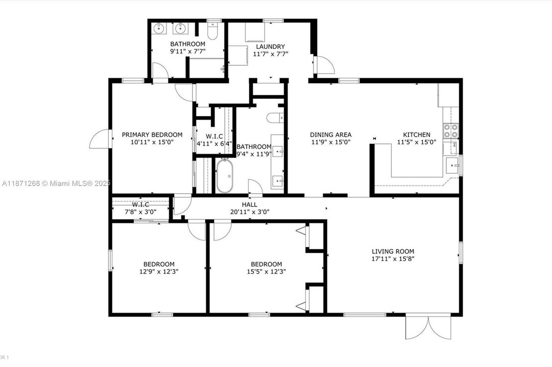 Activo con contrato: $1,050,000 (3 camas, 2 baños, 1672 Pies cuadrados)