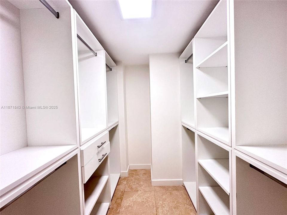 Built-out, clean and spacious walk-in closet.3301 N Country Club Drive, Unit #410, Aventura, FL 33180. Bravura Condo. For Sale! Make an offer NOW!