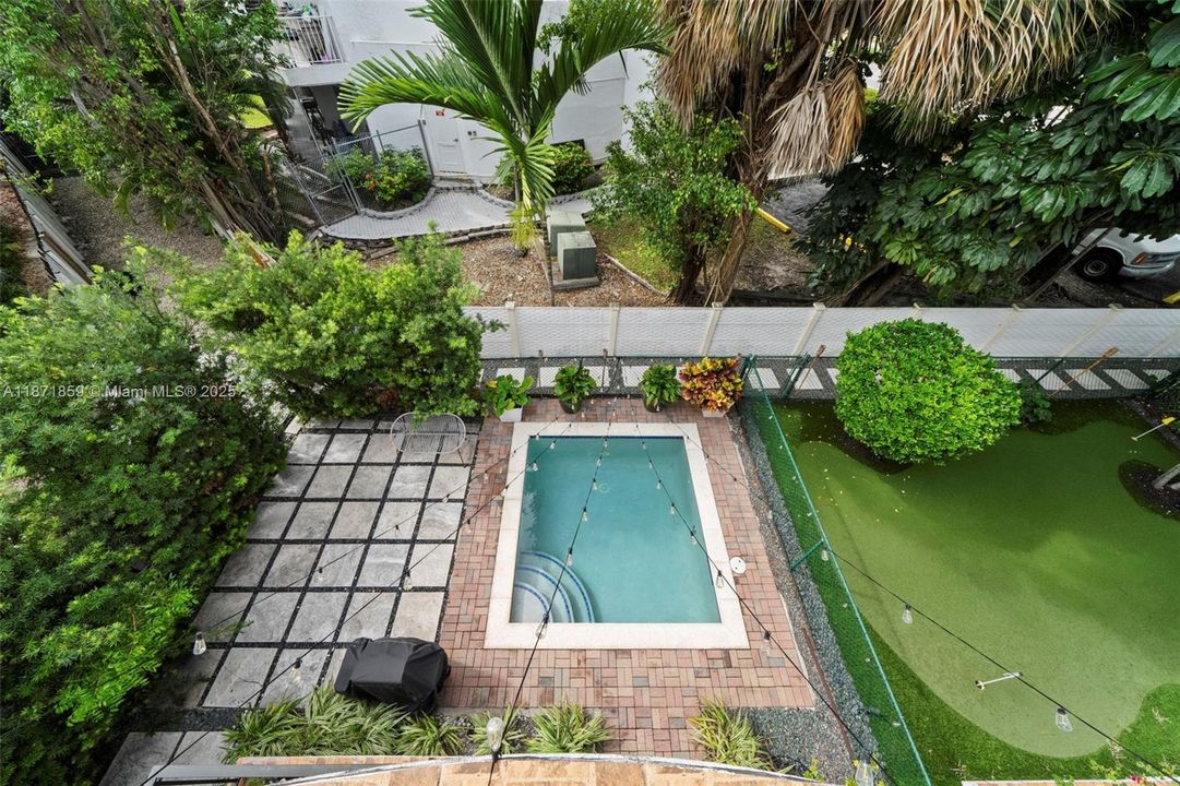 Pool View from Master Bedroom Balcony.