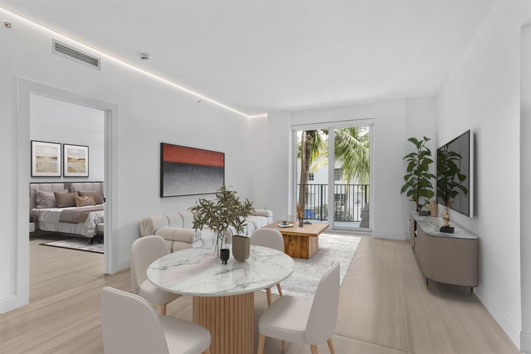 Staged living area