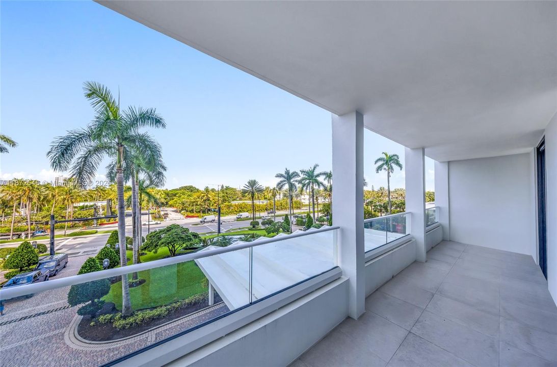 New Glass Balcony and floors just painted